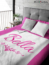 Bella Pink Fleece Blanket