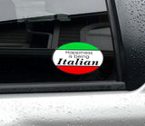 Happiness is Being Italian Decal Sticker