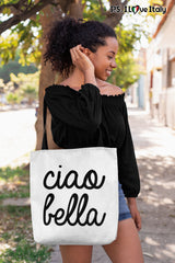 Ciao Bella Tote Bag - White