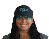 Ciao Bella Visor with Blue Embroidery