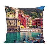 Cinque Terre Decorative Throw Pillow Set (Pillow Cover and Insert)