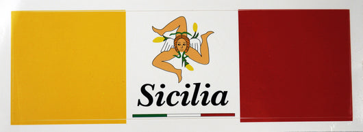 Sicilian Flag Decal Sticker