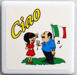 Ciao Toasting Italian Tile Magnet