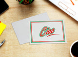 Ciao Note Cards - 8 cards and envelopes