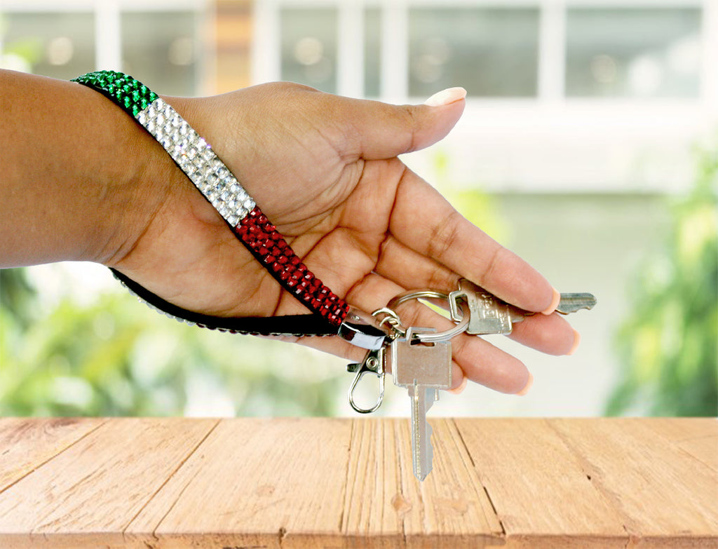 Italian Flag Jeweled Keychain – P.S. I Love Italy