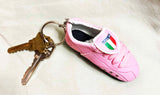 Italia Soccer Shoe Keychain (Pink)