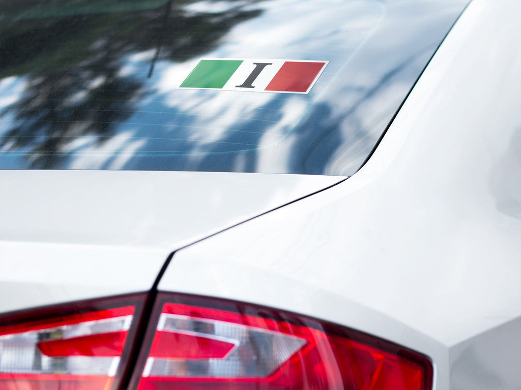 Italian Car Sticker Italian Flag Decal Sticker – P.S. I Love Italy
