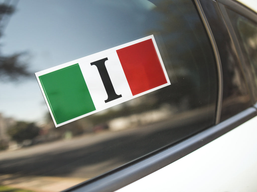 Italian Car Sticker Italian Flag Decal Sticker – P.S. I Love Italy