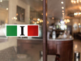 Italian Flag Decal Sticker