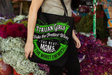 Italian Girls Tote Bag - Black