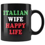 Italian Husband & Wife Happy Life 11oz Combo Mug