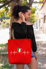 Italian Lifeline Tote Bag - Red