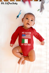 Made in America with Italian Parts Long Sleeve Baby Onesie