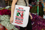 Italian Woman Tote Bag - White