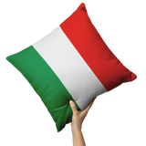 Italian Flag Decorative Throw Pillow Set (Pillow Cover and Insert)