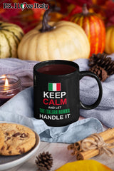 Let The Italian Nonna Handle It 11oz Black Mug