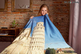Pisa Fleece Blanket - Portrait