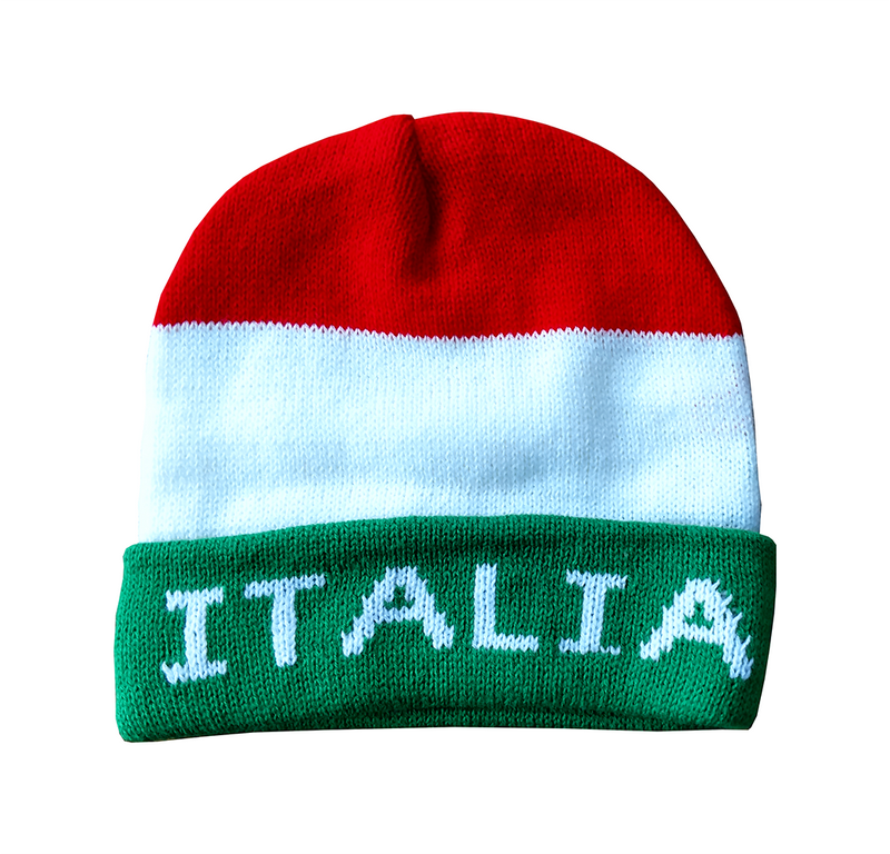 Italia Multi Color Knit Ski Cap P.S. I Love Italy