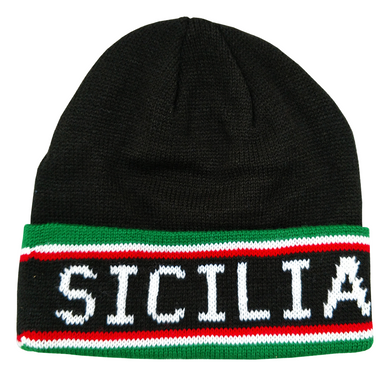 Black Sicilia Knit Ski Cap