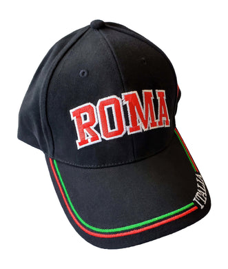 Roma Black Baseball Cap