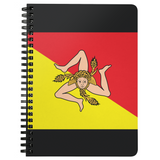 Sicilian Flag Spiral Bound Notebook