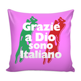 Thank God I'm Italian Decorative Throw Pillow Set (Pillow Cover and Insert)