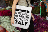 The Voices Tote Bag - White