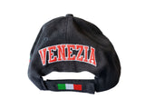 Venezia Black Baseball Cap