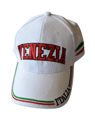 Venezia White Baseball Cap
