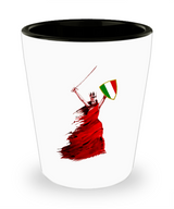 Italian Woman Warrior Shot Glass