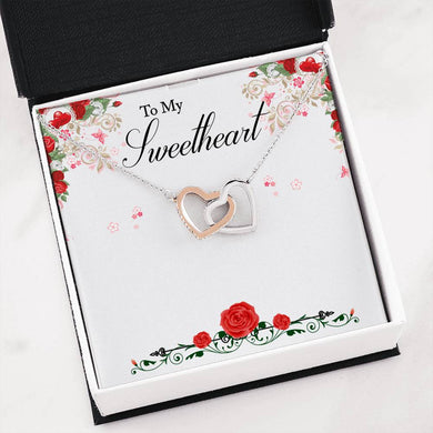 Interlocking Hearts Necklace to Sweetheart