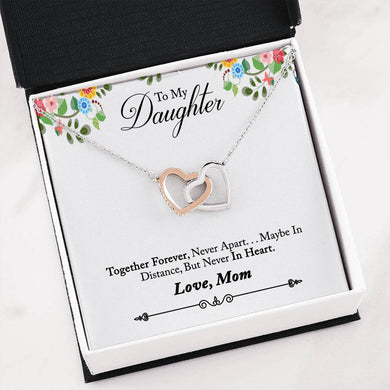 Interlocking Hearts Necklace to Daughter from Mom