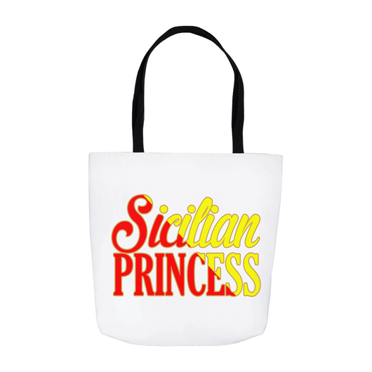 Sicilian Princess Tote Bag - White
