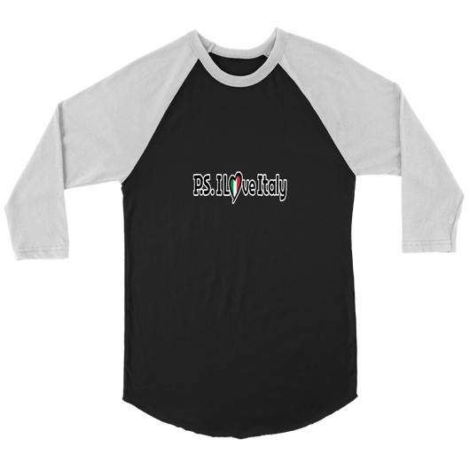 P.S. I Love Italy Logo - 3/4 Raglan Shirt