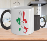 Italian Peace Color Changing Mug