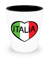 Italia Heart Shot Glass