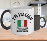 Italian Inside Voice Color Changing Mug