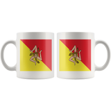 Sicilian Flag White 11oz Mug
