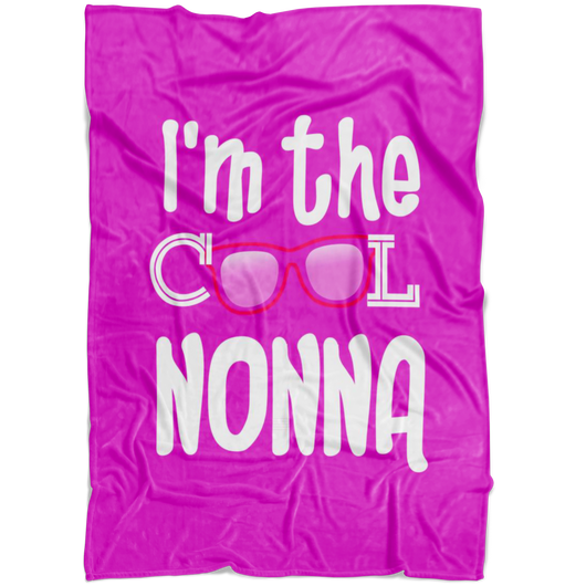 I'm the Cool Nonna Pink Fleece Blanket