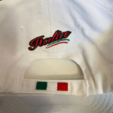 Italia White Baseball Cap