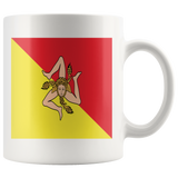 Sicilian Flag White 11oz Mug