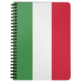 Italian Flag Spiral Bound Notebook
