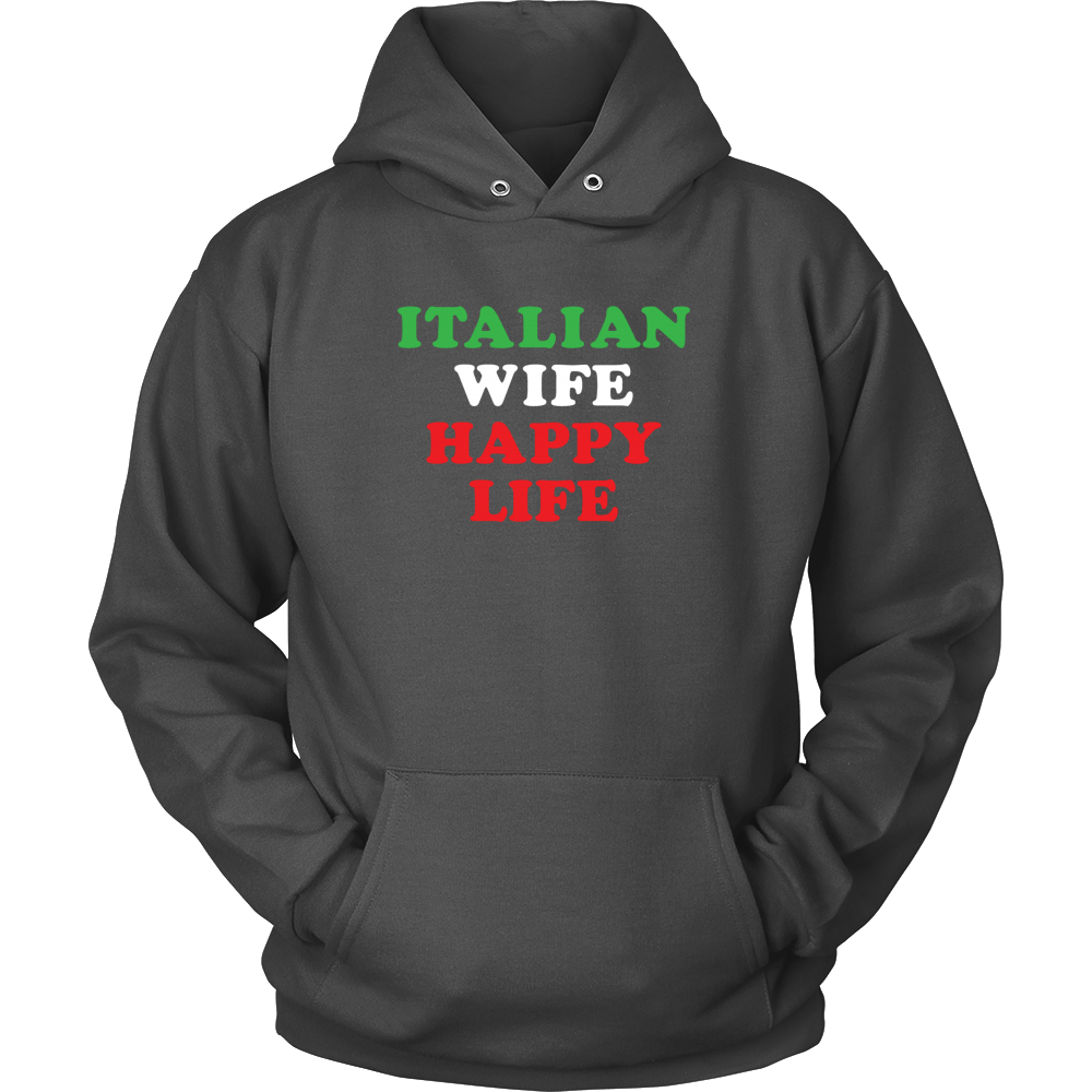 Italian Wife Happy Life Shirt Ps I Love Italy