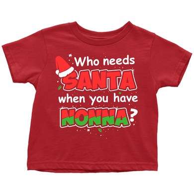 Santa Nonna Toddler Shirt