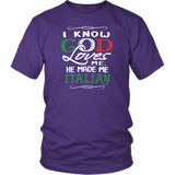 God Made Me Italian Shirt