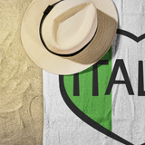 Italia Heart Beach Towel