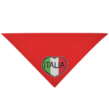 Italia Heart in Red Pet Bandana