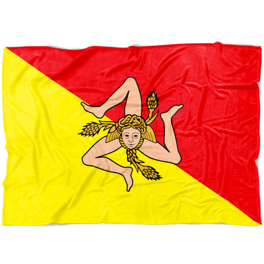 Sicilian Flag Fleece Blanket